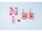 Pink Paw Patrol binoculars, walkie-talkies, and flashlight: adventure playset.