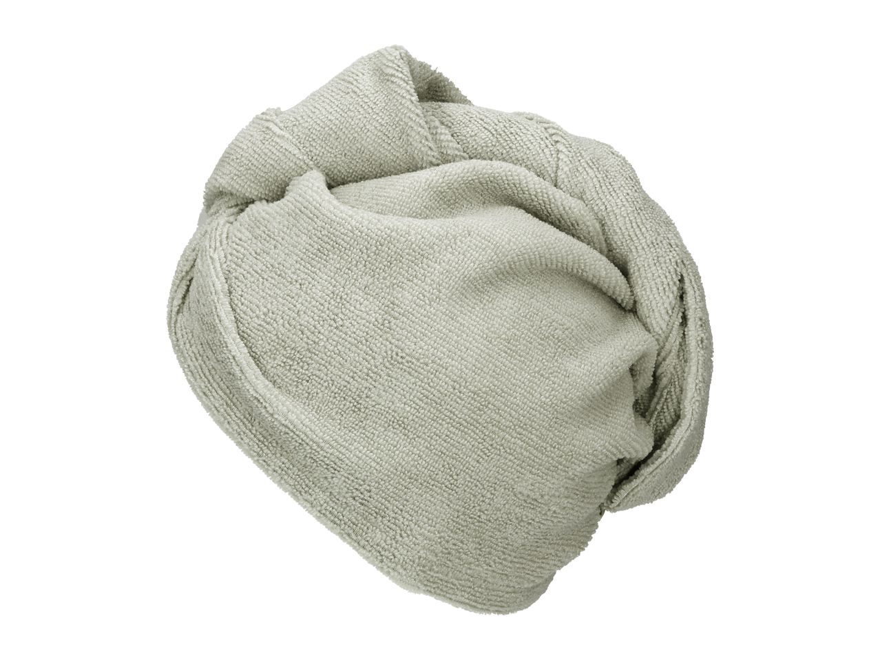 Light green microfiber cleaning cloth, folded