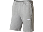 Pantaloni scurți de trening PUMA gri pentru bărbați, cu talie elastică și logo.