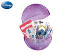 Disney Stitch surprise egg with stickers and cards.