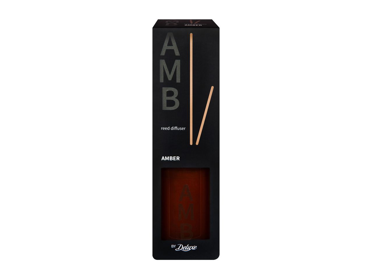 Deluxe Amber reed diffuser.