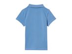 A light blue children's polo shirt.
