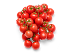 Rode tomaten aan de tak.