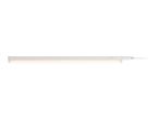 White LED under-cabinet light with a warm glow and an integrated switch.