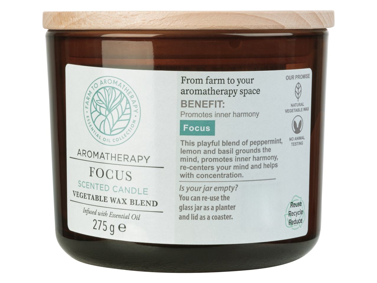 FARM TO AROMATHERAPY Świeca zapachowa 170 lub 275 g