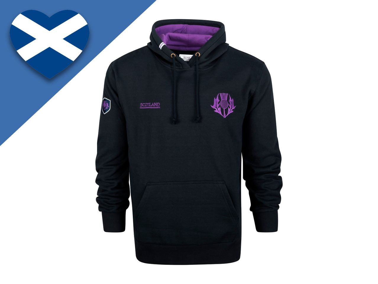 Go to full screen view: Supporter's Rugby Hoodie - Scotland - Image 1