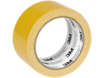 Dzeltens 3M abpusējas līmlentes rullis.