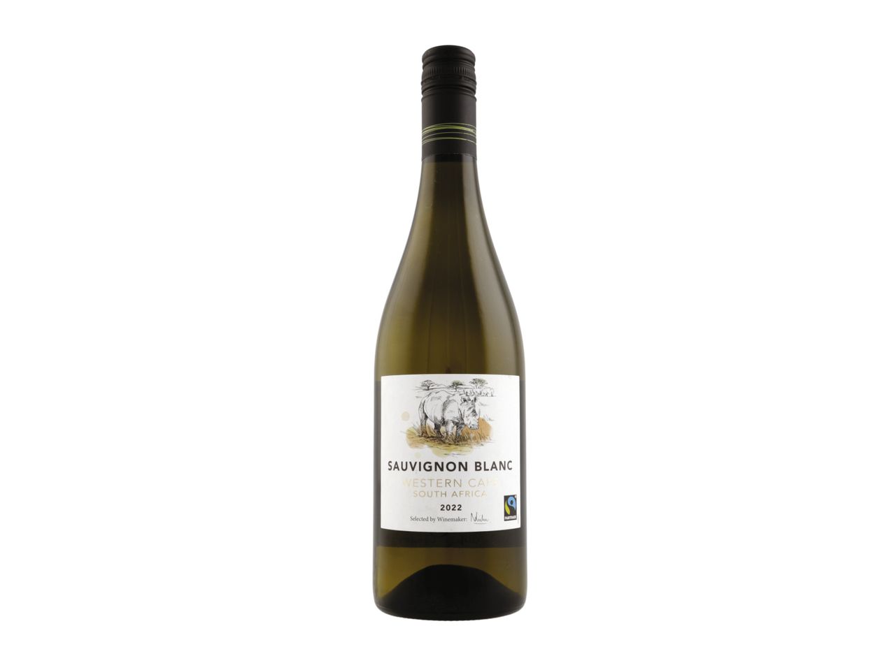 Bottle of South African Sauvignon Blanc.