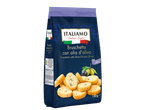 Saco de 150g de Bruschetta con olio d'oliva (bruschetta com azeite) da marca ITALIAMO.