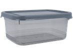 Recipiente transparente JES COLLECTION Grillhelfer com tampa cinzenta canelada