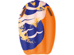 Lupilu inflatable water slide with blue, white, and yellow wave pattern on orange