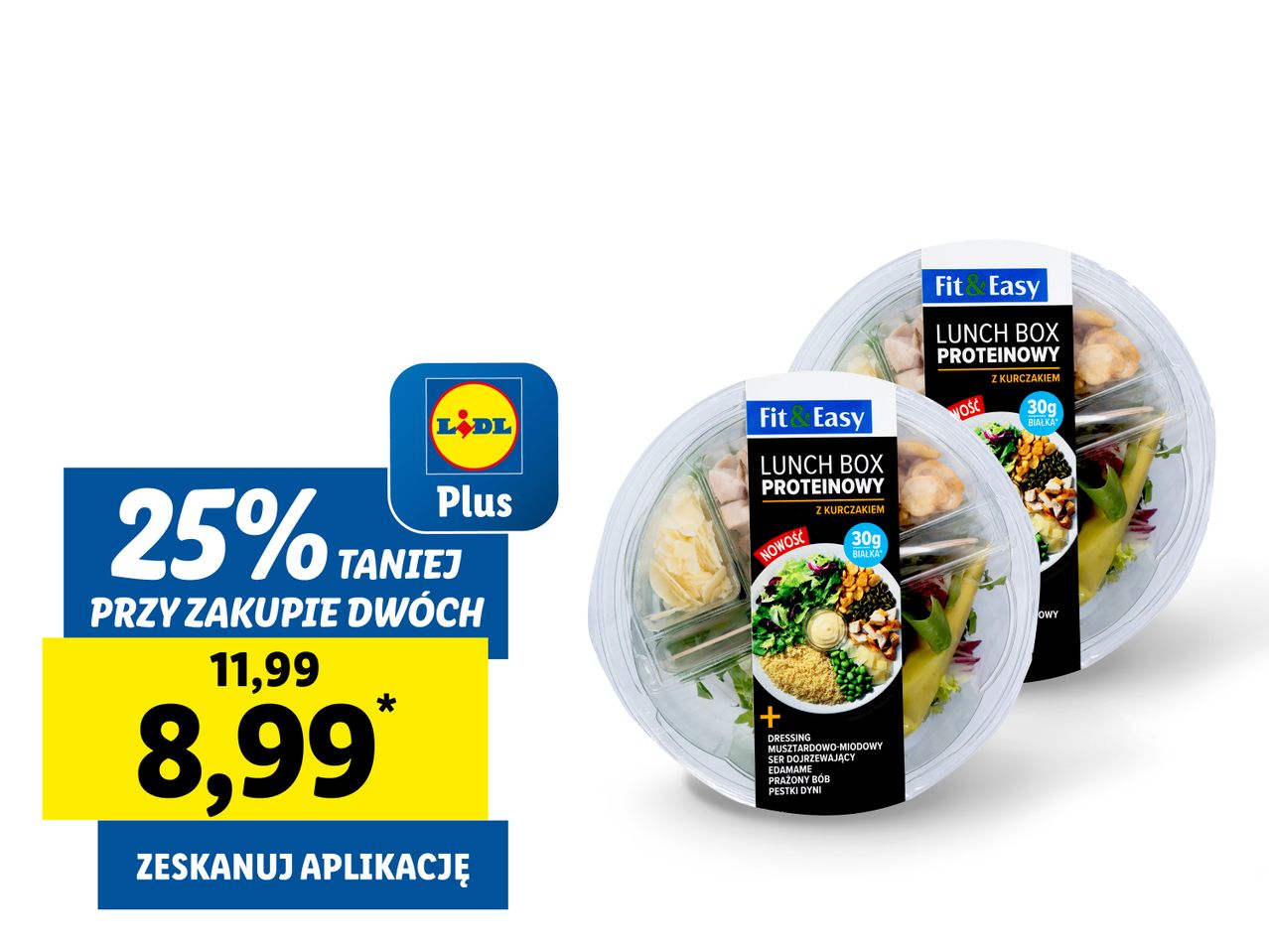 FIT&EASY Lunchbox proteinowy z kurczakiem