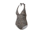 Halter kupaći kostim s leopard uzorkom.
