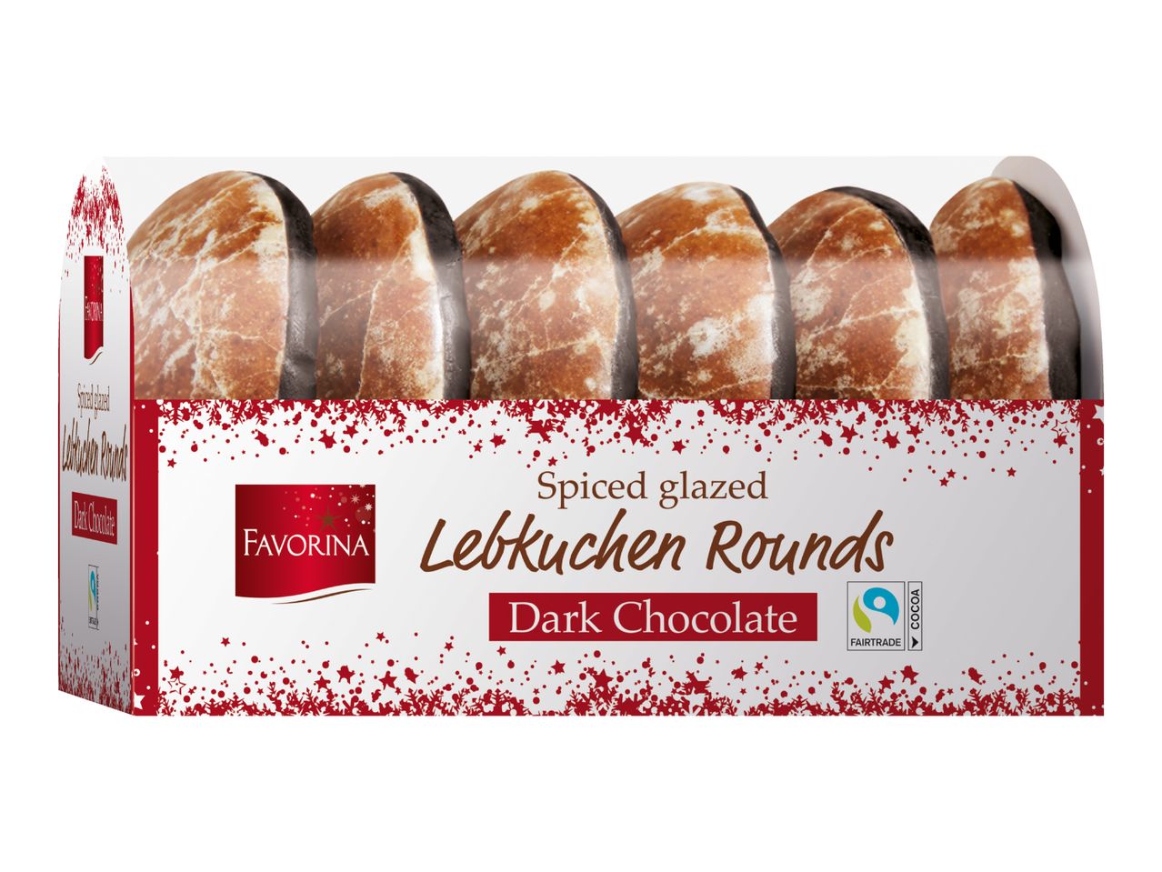 Glazed Lebkuchen Rounds with Dark Chocolate