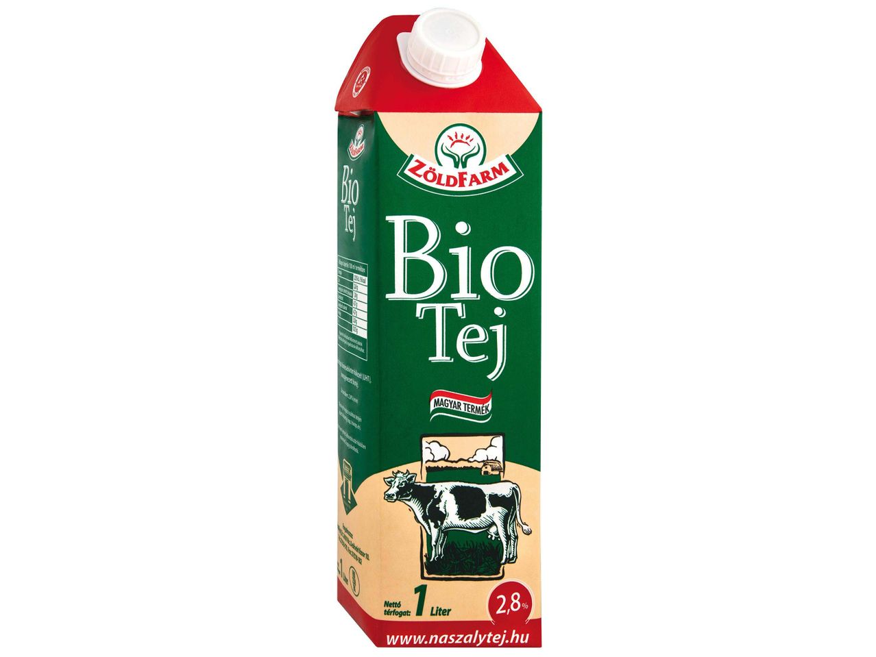 ZöldFarm Bio Tej: 1 liter bio tej.