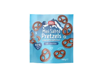 Pretzels met chocolade