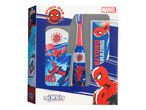 Otroški komplet za čiščenje zob Mr. White s Spider-Man motivom vključuje baterijsko zobno ščetko, zobno pasto in kozarec.
