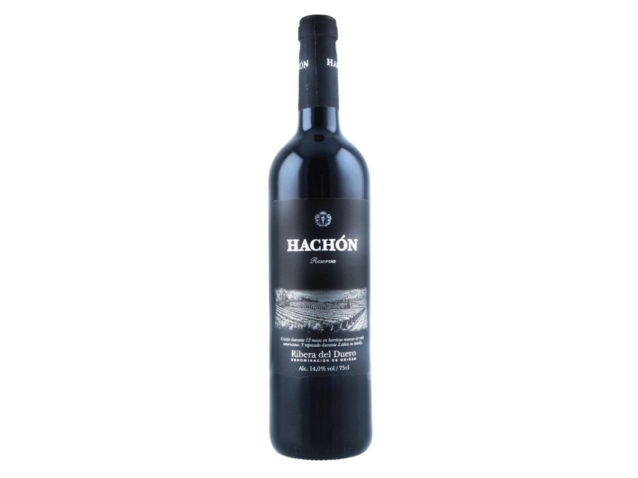 Hachón Reserva red wine bottle, Ribera del Duero.