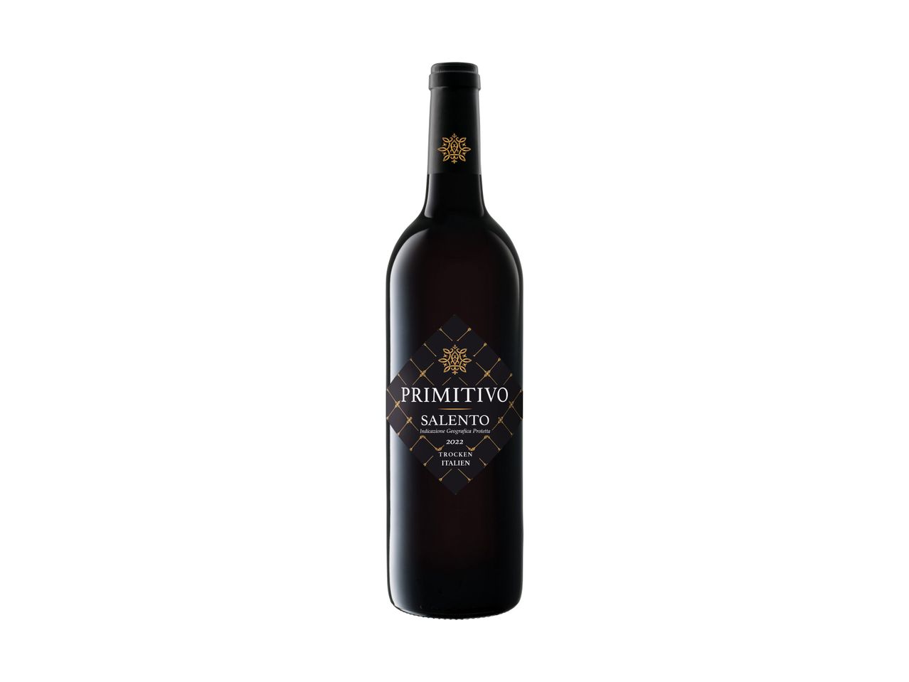 Primitivo Salento 2022 vyno butelis.