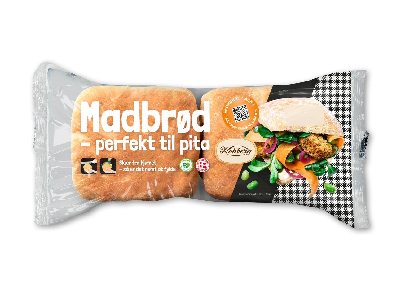 Kohberg madbrød, perfekt til pita.