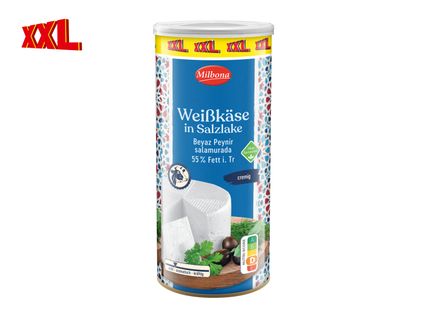 Milbona Weißkäse in Salzlake XXL