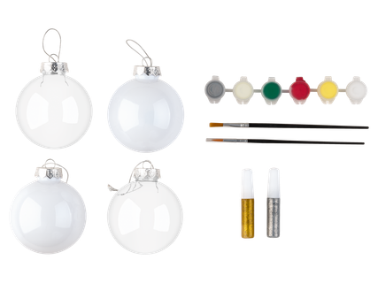 crelando® Jõulukuulide maalimisvõi meisterdamiskomplekt