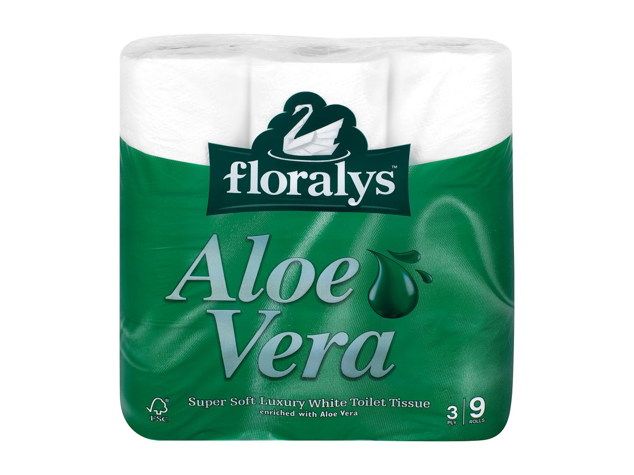 Go to full screen view: Floralys Aloe Vera Toilet Tissue - Image 1