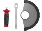 Angle grinder accessories: side handle, spanner, and safety guard