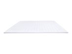 White quilted mattress topper