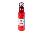 Red bubble bottle with a Mickey Mouse-shaped cap and a Mickey Mouse label.