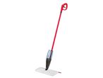 Vileda spray mop, piros nyéllel és fehér mikroszálas kendővel.