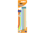 BIC Evolution Stripes pencils: 4 colorful pencils