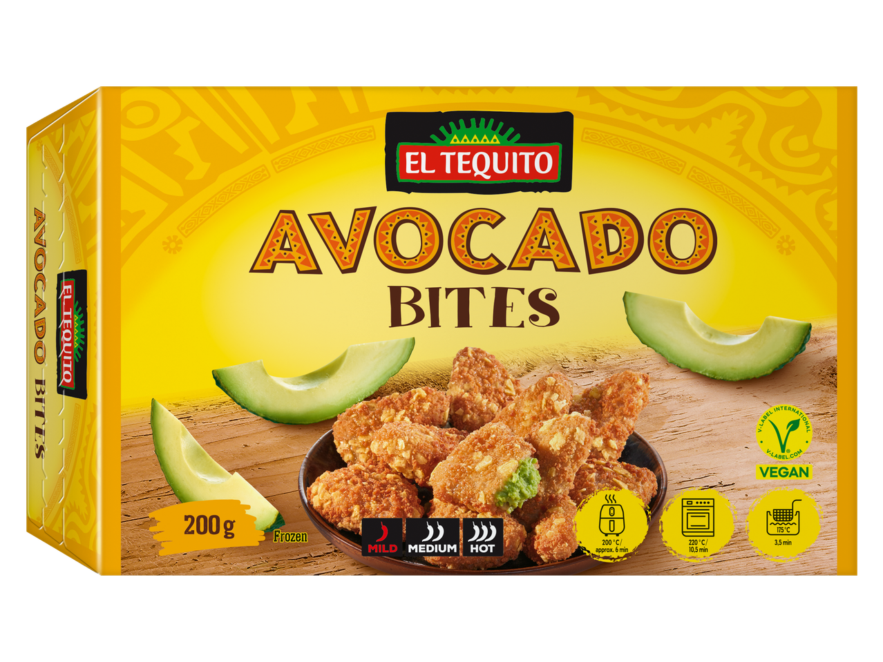 'El Tequito' avokadų kąsneliai – veganiški, šaldyti užkandžiai.