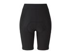 Black cycling shorts, rear view.