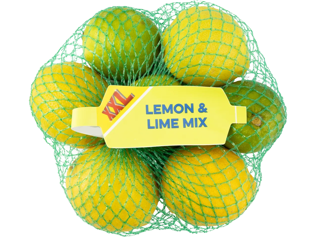 XL Lemon & Lime Mix in a green net bag.