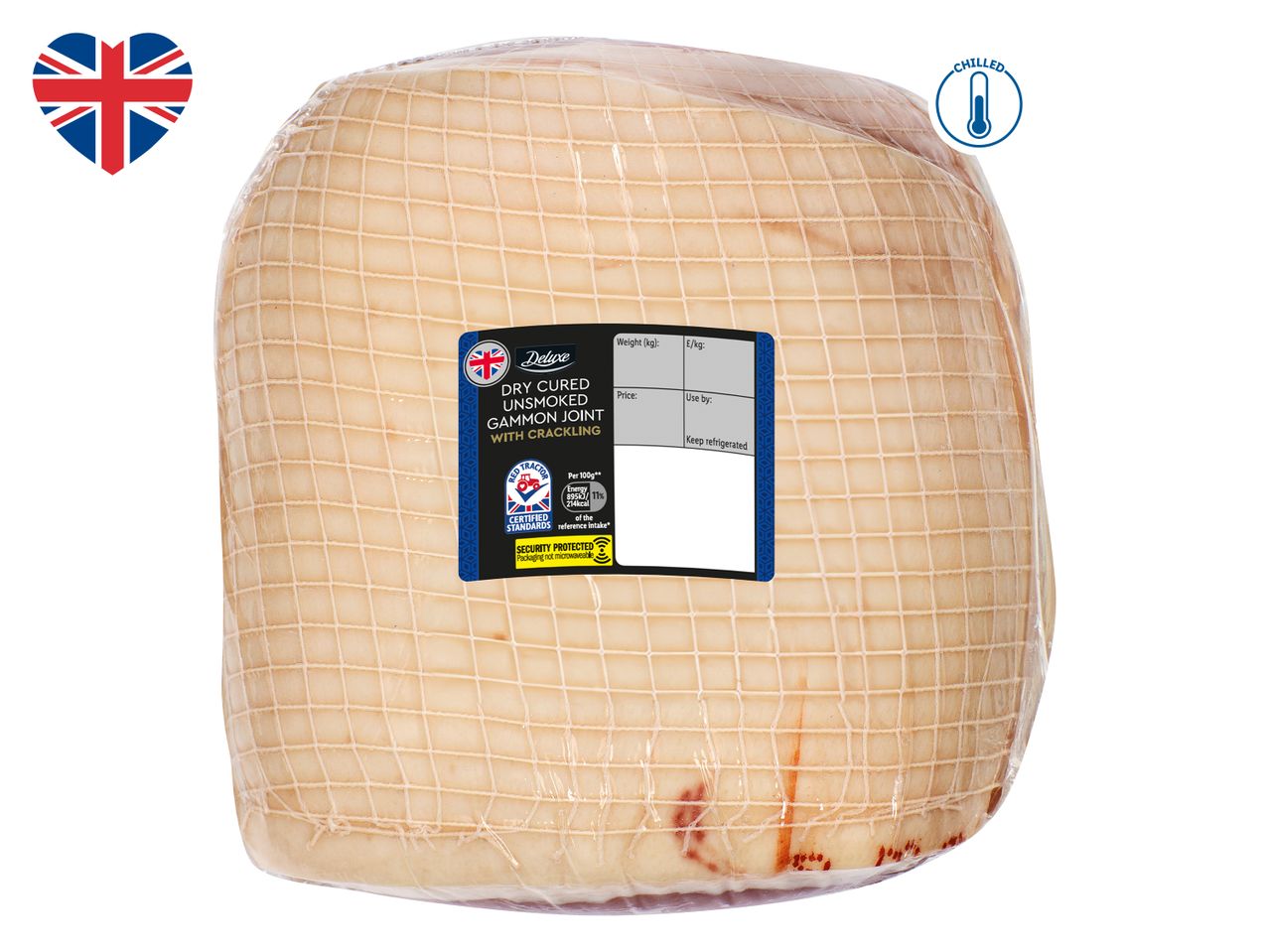 Dry Cured Unsmoked Gammon Joint with Crackling