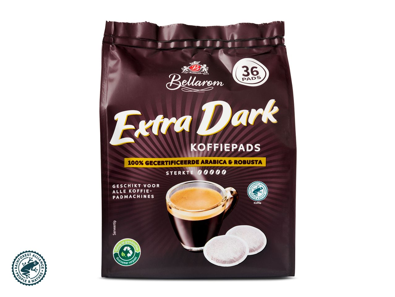 Ga naar volledige schermweergave: Koffiepads extra dark - afbeelding 1