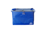 Geantă frigorifică albastră cu fermoar și mânere, cu logo Crivit.