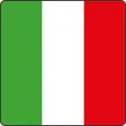 Etichetta con tre strisce verticali: verde, bianca, rossa.