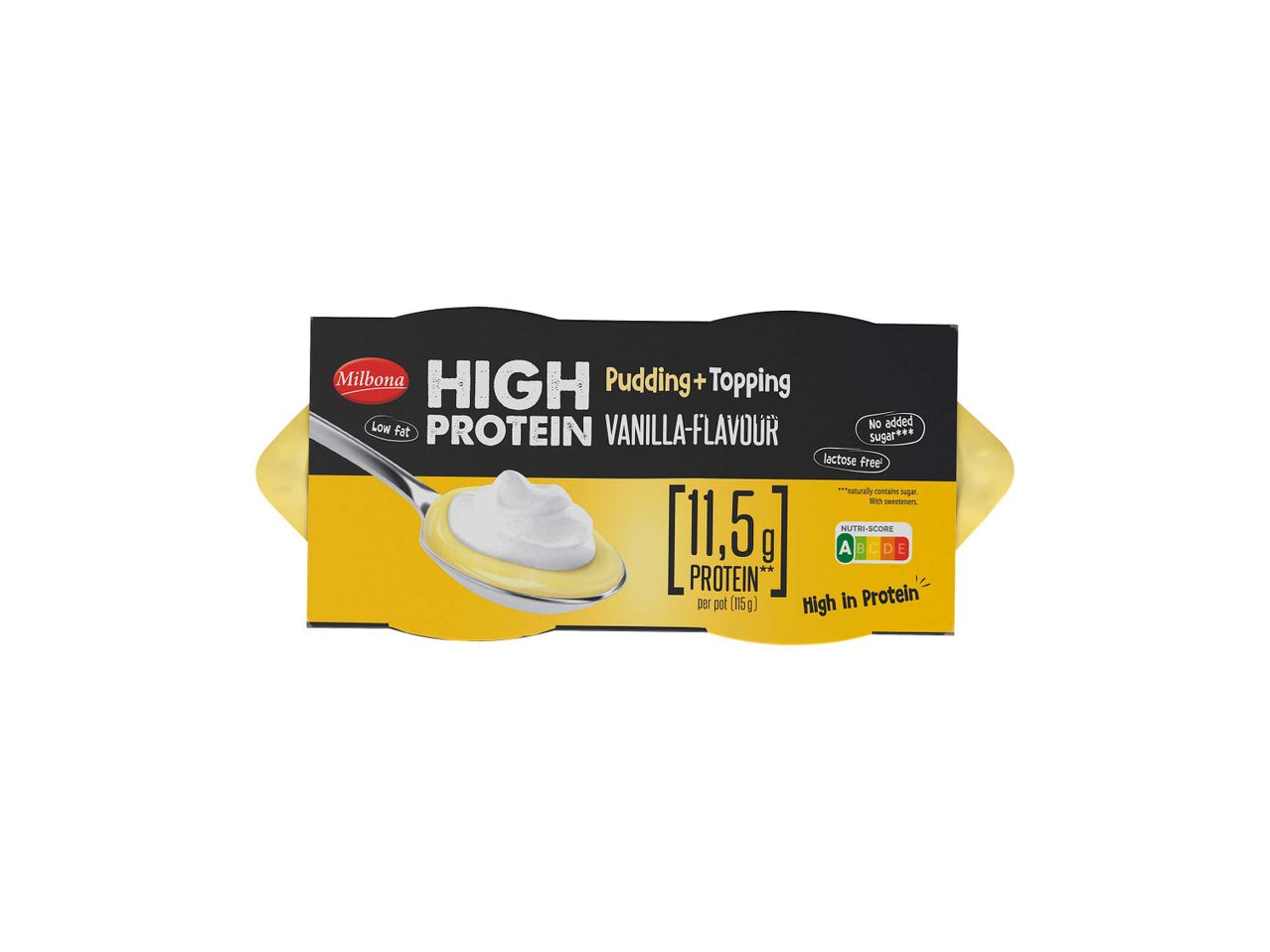 Müller High Protein puding, 11,5g fehérje.