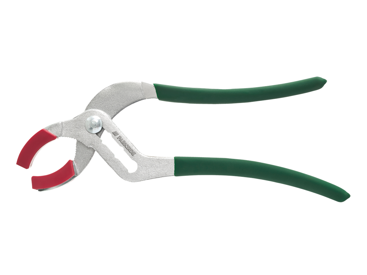 Parkside tangid punaste lõugade ja roheliste käepidemetega.