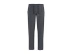 Dark grey men's casual trousers with a drawstring waist.