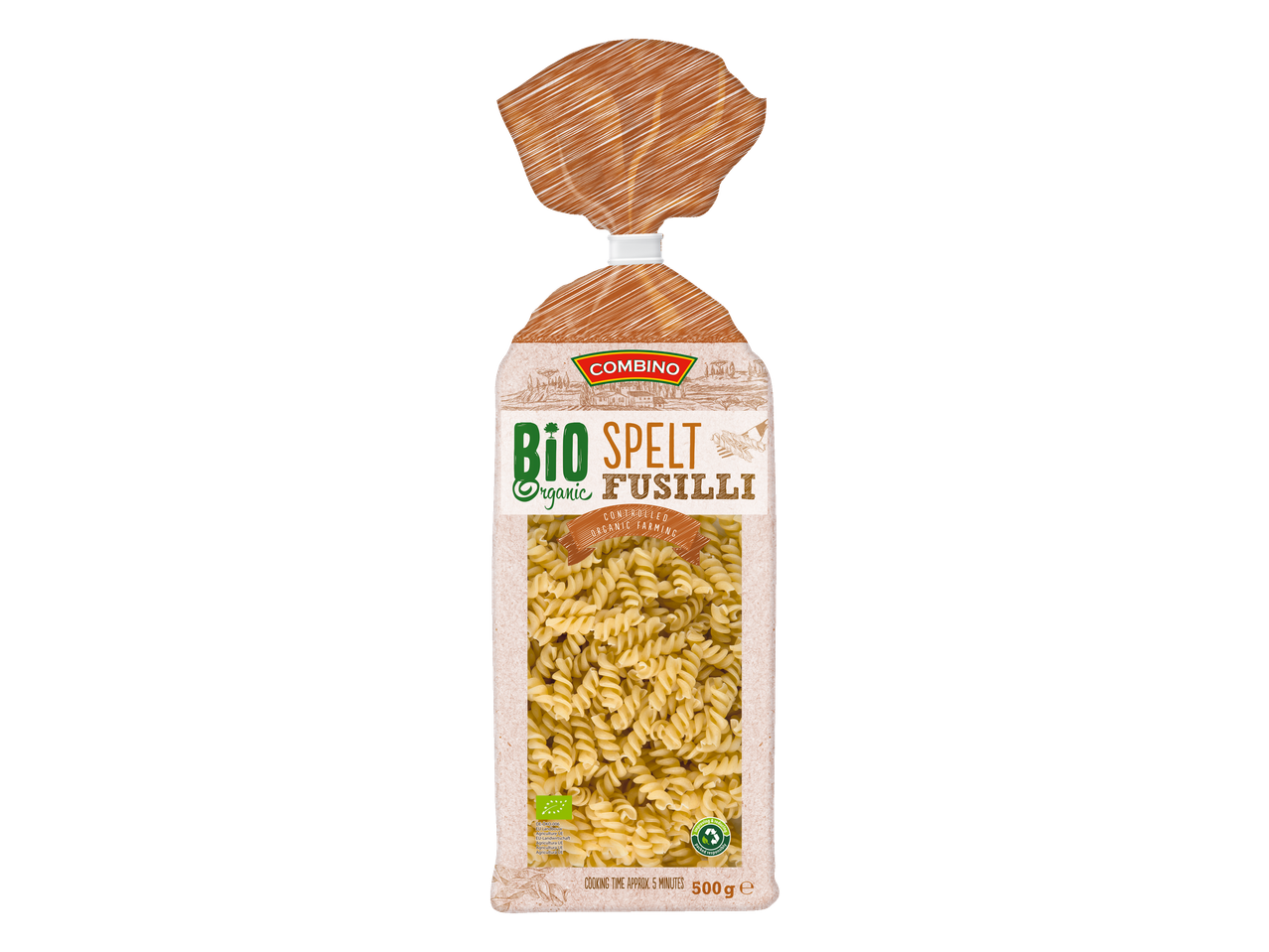 Pak Combino biologische spelt fusilli.
