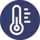 Thermometer icon indicating temperature measurement.