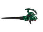 Parkside® leaf blower in green and black, with a power cord.