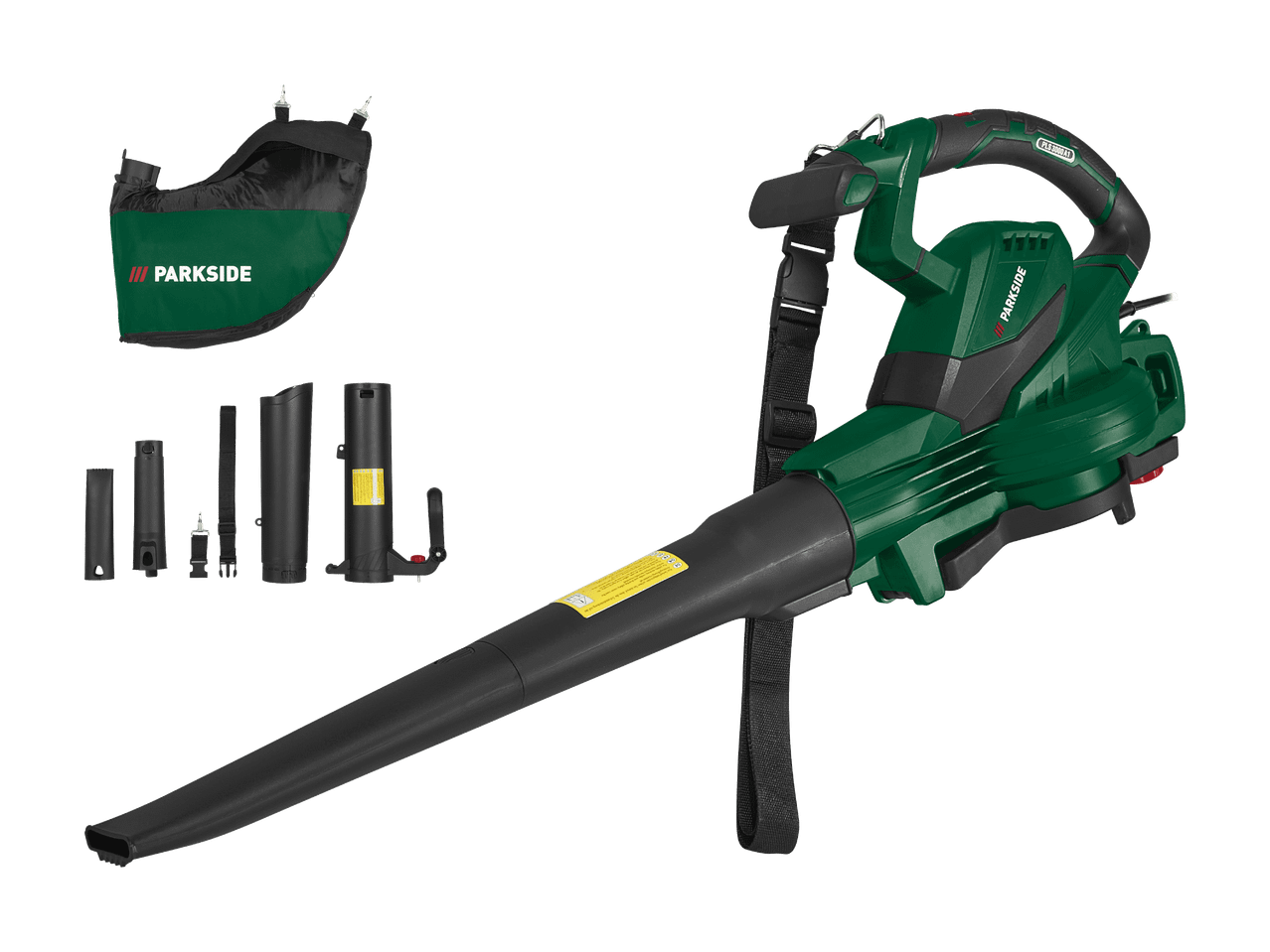 Parkside PLS 3000 A1 Elektro-Laubbläser mit Zubehör.