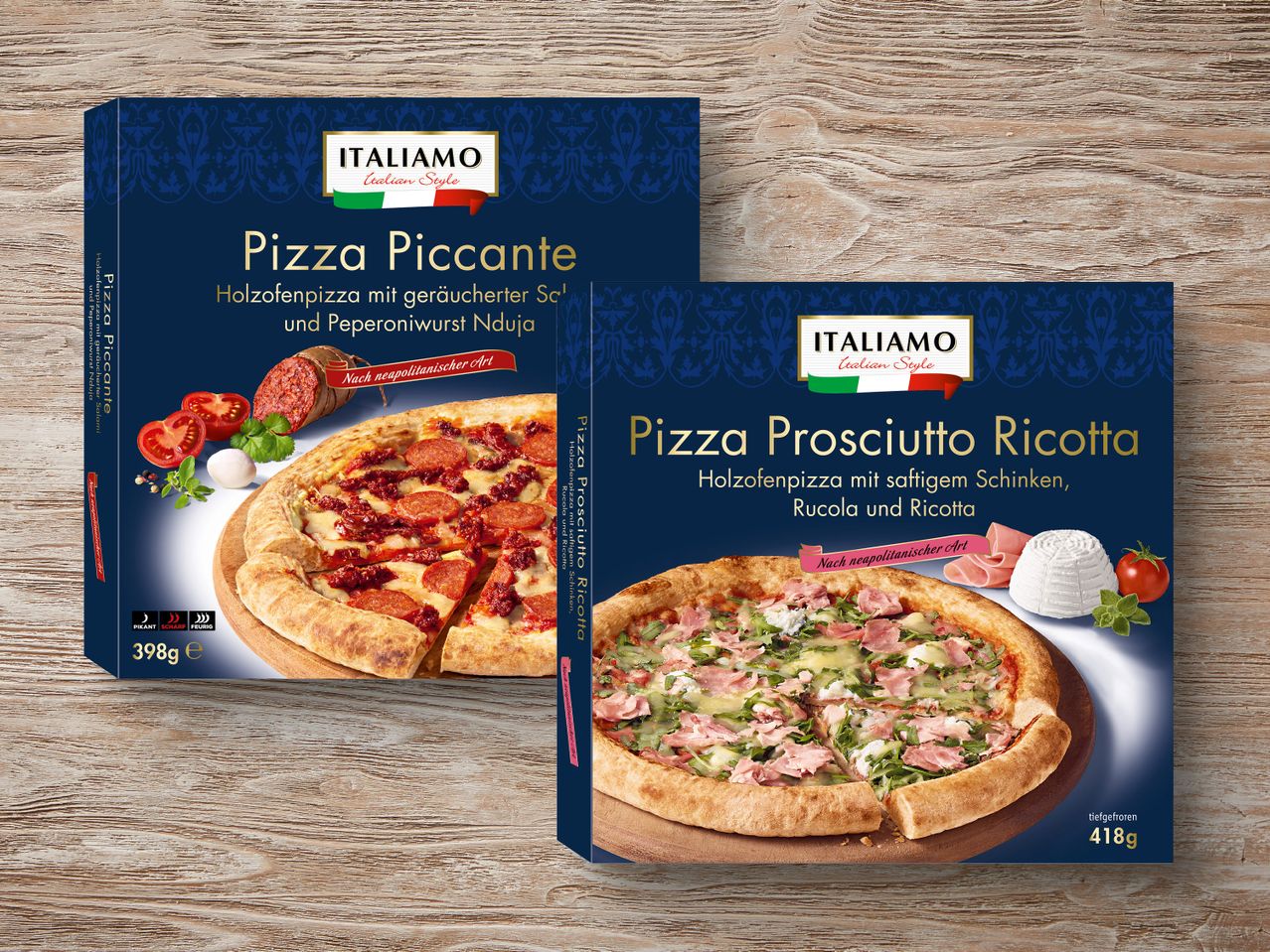Gehe zu Vollbildansicht: Italiamo Holzofen-Pizza - Bild 1