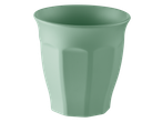 Livarno Home green tumbler with a ribbed design, part of the Plate/Bowl/Tumbler Assortment.