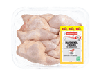 2 kg Maishendlkeulen mit Rückenstück in einer XXL-Vorteilspackung.