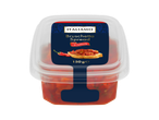 ITALIAMO Bruschetta Spread Arrabbiata, 150g, num recipiente de plástico transparente.